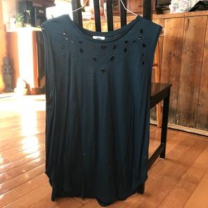 Old Navy Flower Eyelet Tanks